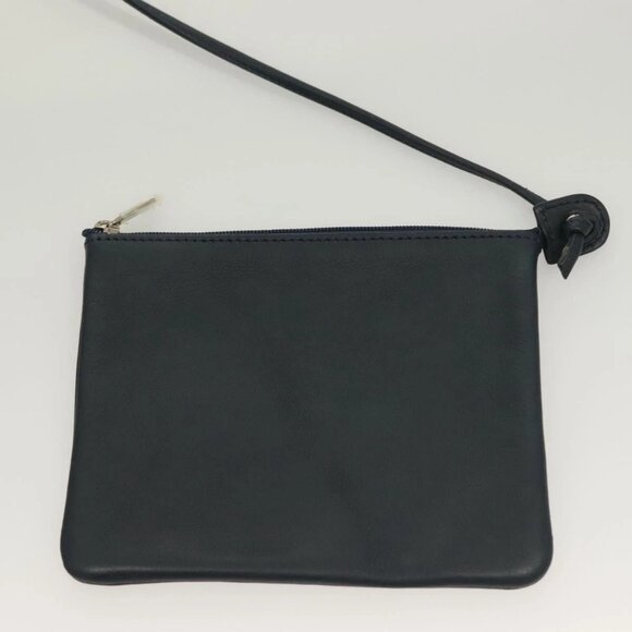 LOEWE Hand Bag Suede Leather Gray Silver Auth - Picture 12 of 16